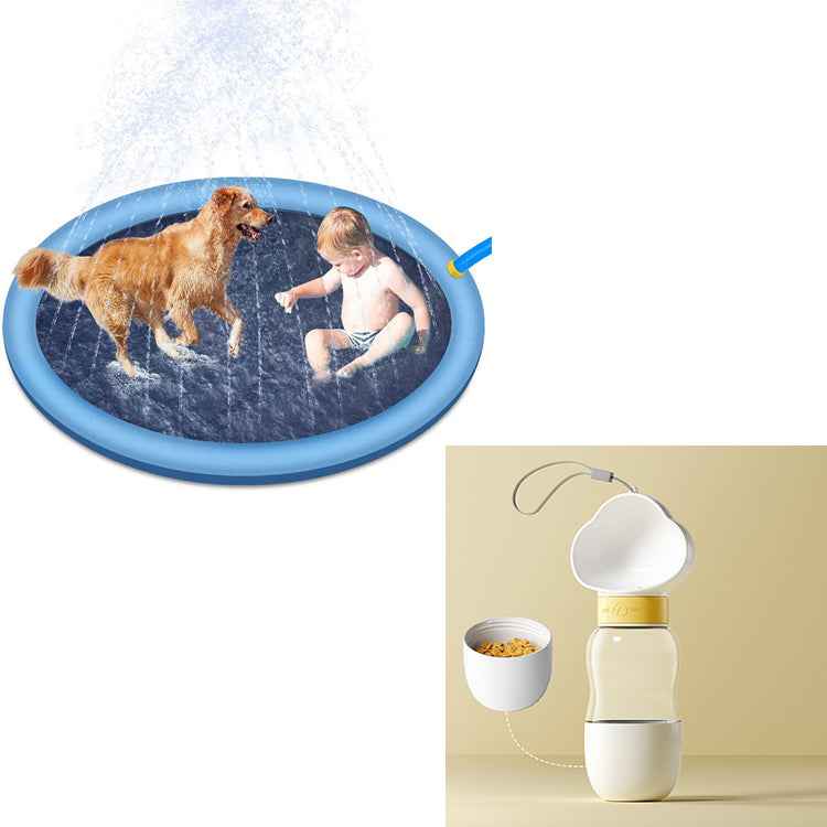 Non-Slip Splash Pad For Kids And Pet Dog Pool