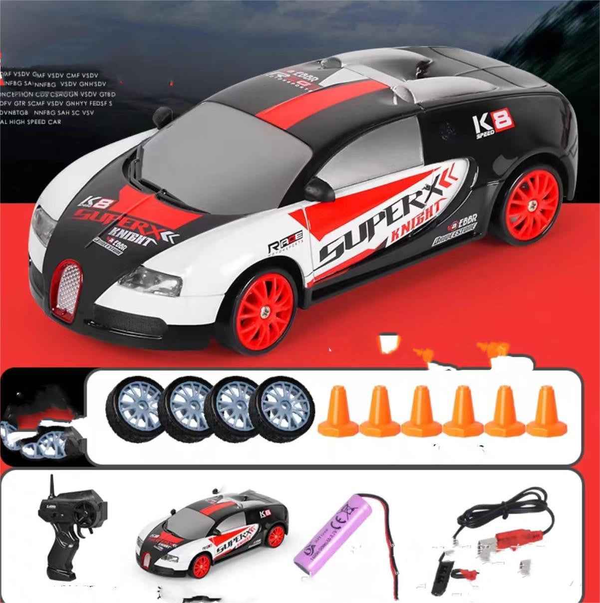 2.4G Drift Rc Car 4WD / Toy Remote Control GTR Model AE86 Vehicle Car