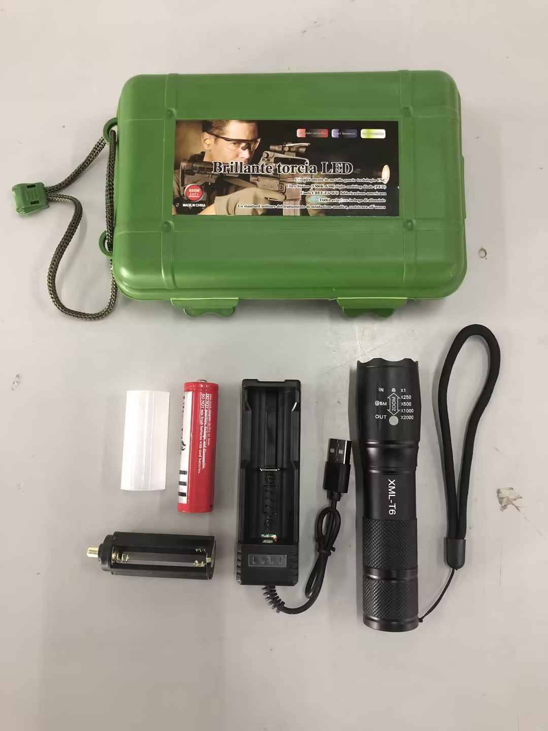 Special Forces Rechargeable Home Self-Defense Waterproof Riding Mini Camping Premium Super Bright Flashlight